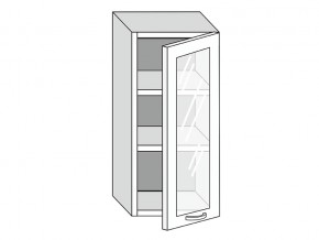 19.40.3 Шкаф настенный (h=913) на 400мм с 1-ой стекл. дверцей в Ревде - revda.magazinmebel.ru | фото