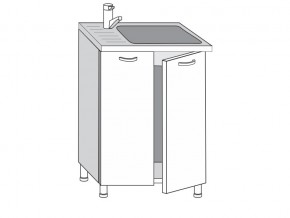 2.60.2мн Шкаф-стол на 600мм под накладную мойку с 2-мя дверцами в Ревде - revda.magazinmebel.ru | фото