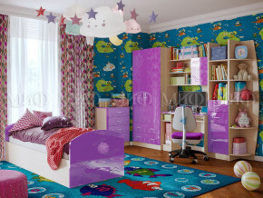 Детская комната Юниор-2 Фиолетовый металлик в Ревде - revda.magazinmebel.ru | фото