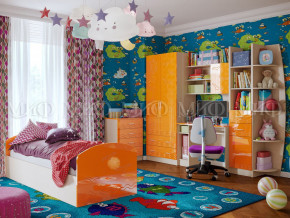 Детская комната Юниор-2 Оранжевый металлик в Ревде - revda.magazinmebel.ru | фото