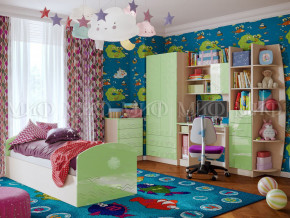 Детская комната Юниор-2 Салатовый металлик в Ревде - revda.magazinmebel.ru | фото