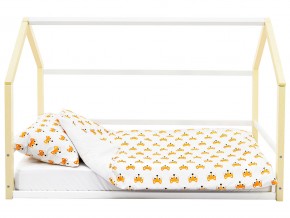 Детская кровать-домик Монтессори Svogen бежево-белый в Ревде - revda.magazinmebel.ru | фото - изображение 7