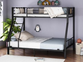 Двухъярусная кровать Гранада-1 140 черный в Ревде - revda.magazinmebel.ru | фото - изображение 1