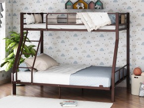 Двухъярусная кровать Гранада-1 140 Коричневый в Ревде - revda.magazinmebel.ru | фото - изображение 1
