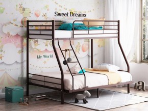 Двухъярусная кровать Гранада-2 140 коричневый в Ревде - revda.magazinmebel.ru | фото