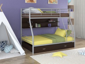 Двухъярусная кровать Гранада 2 ПЯ Серая в Ревде - revda.magazinmebel.ru | фото - изображение 1