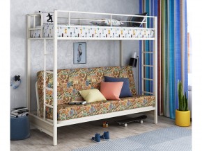Двухъярусная кровать с диваном Мадлен Слоновая кость-марки в Ревде - revda.magazinmebel.ru | фото