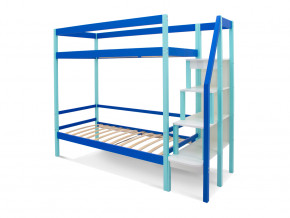 Двухъярусная кровать Svogen мятно-синий в Ревде - revda.magazinmebel.ru | фото - изображение 2