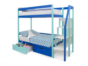 Двухъярусная кровать Svogen с ящиками мятно-синий в Ревде - revda.magazinmebel.ru | фото - изображение 3