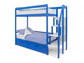 Двухъярусная кровать Svogen с ящиками синий в Ревде - revda.magazinmebel.ru | фото