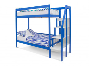 Двухъярусная кровать Svogen синий в Ревде - revda.magazinmebel.ru | фото
