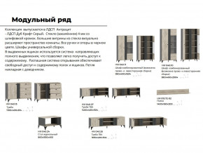 Гостиная Отис Дуб Крафт Серый/Антрацит в Ревде - revda.magazinmebel.ru | фото - изображение 5