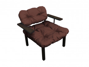 Кресло Дачное коричневая подушка в Ревде - revda.magazinmebel.ru | фото