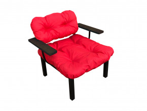 Кресло Дачное красная подушка в Ревде - revda.magazinmebel.ru | фото