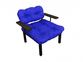 Кресло Дачное синяя подушка в Ревде - revda.magazinmebel.ru | фото