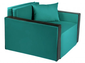 Кресло-кровать Милена с подлокотниками рогожка emerald в Ревде - revda.magazinmebel.ru | фото