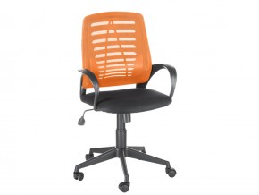 Кресло оператора Ирис стандарт оранжевый/черный в Ревде - revda.magazinmebel.ru | фото