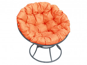 Кресло Папасан без ротанга оранжевая подушка в Ревде - revda.magazinmebel.ru | фото