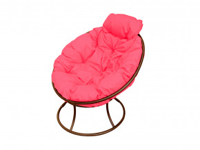 Кресло Папасан мини без ротанга розовая подушка в Ревде - revda.magazinmebel.ru | фото