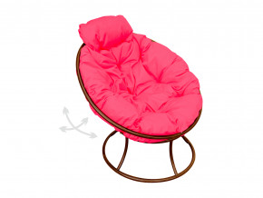Кресло Папасан мини пружинка без ротанга розовая подушка в Ревде - revda.magazinmebel.ru | фото