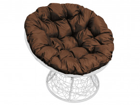 Кресло Папасан с ротангом коричневая подушка в Ревде - revda.magazinmebel.ru | фото