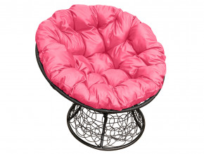 Кресло Папасан с ротангом розовая подушка в Ревде - revda.magazinmebel.ru | фото