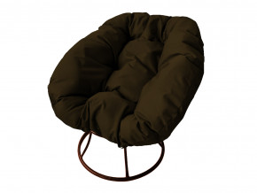 Кресло Пончик без ротанга коричневая подушка в Ревде - revda.magazinmebel.ru | фото