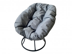 Кресло Пончик без ротанга серая подушка в Ревде - revda.magazinmebel.ru | фото