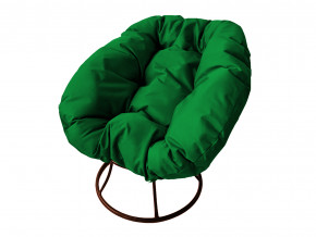 Кресло Пончик без ротанга зелёная подушка в Ревде - revda.magazinmebel.ru | фото