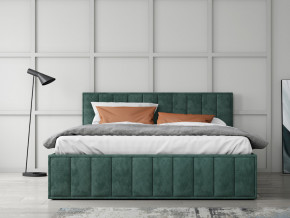 Кровать 1400 Лана зеленый велюр в Ревде - revda.magazinmebel.ru | фото - изображение 2