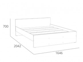 Кровать 1600 НМ 011.53 Симпл Белый Фасадный в Ревде - revda.magazinmebel.ru | фото - изображение 4