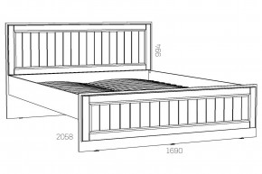 Кровать 1600 Оливия НМ 040.34 Х в Ревде - revda.magazinmebel.ru | фото - изображение 2