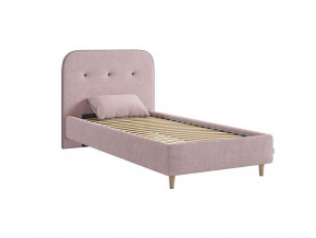 Кровать 900 Лео велюр нежно-розовый в Ревде - revda.magazinmebel.ru | фото - изображение 3