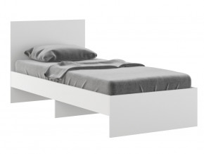 Кровать 900 Осло модуль М11 с настилом Лайт Белый в Ревде - revda.magazinmebel.ru | фото