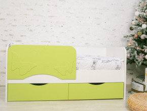 Кровать Бабочка белый/салатовый софт в Ревде - revda.magazinmebel.ru | фото
