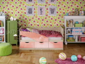 Кровать Бабочки 1600 Розовый металлик в Ревде - revda.magazinmebel.ru | фото