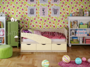 Кровать Бабочки 1600 Ваниль в Ревде - revda.magazinmebel.ru | фото