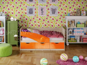 Кровать Бабочки 1800 Оранжевый металлик в Ревде - revda.magazinmebel.ru | фото