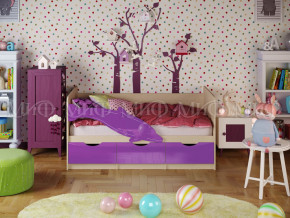Кровать Дельфин-1 1800 Фиолетовый металлик в Ревде - revda.magazinmebel.ru | фото