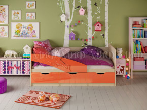 Кровать Дельфин 1600 Оранжевый металлик в Ревде - revda.magazinmebel.ru | фото