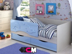 Кровать детская Алиса КР 812 голубая 1600 в Ревде - revda.magazinmebel.ru | фото