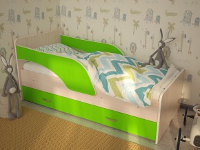Кровать детская Максимка млечный дуб-лайм в Ревде - revda.magazinmebel.ru | фото - изображение 1