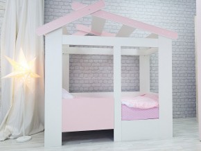 Кровать детская Теремок без ящика розовая в Ревде - revda.magazinmebel.ru | фото