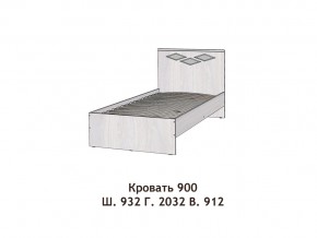 Кровать Диана 900 в Ревде - revda.magazinmebel.ru | фото - изображение 2