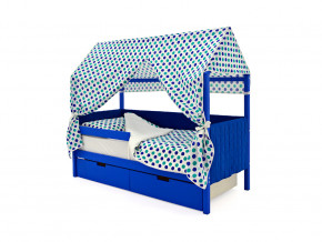Кровать-домик мягкий Svogen с ящиками и бортиком синий в Ревде - revda.magazinmebel.ru | фото - изображение 6