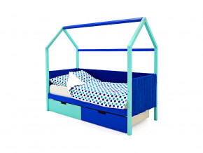 Кровать-домик мягкий Svogen с ящиками мятно-синий в Ревде - revda.magazinmebel.ru | фото - изображение 1