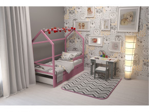 Кровать-домик Svogen с ящиками и бортиком лаванда в Ревде - revda.magazinmebel.ru | фото - изображение 5