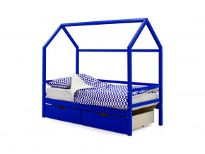 Кровать-домик Svogen с ящиками синий в Ревде - revda.magazinmebel.ru | фото - изображение 1
