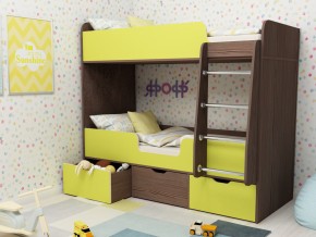 Кровать двухъярусная Малыш двойняшка бодега-лайм в Ревде - revda.magazinmebel.ru | фото - изображение 1
