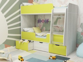 Кровать двухъярусная Малыш двойняшка винтерберг-лайм в Ревде - revda.magazinmebel.ru | фото